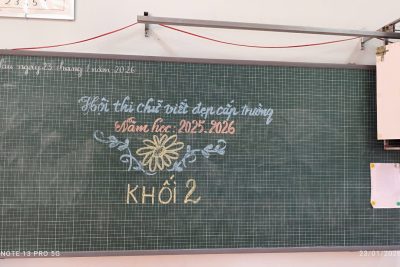 HỘI THI “VIẾT CHỮ ĐẸP” CẤP TRƯỜNG NĂM HỌC 2025 – 2026